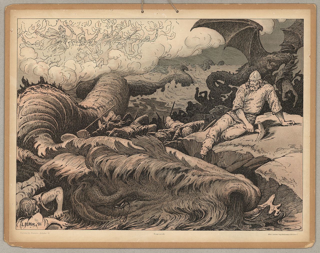 Louis Moe (1857-1945), Ragnarok. Public domain.